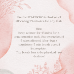 Allocate specific time for tasks (1)