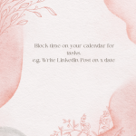 Block time for specific tasks