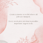 Create a master to-do list