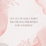 Let go of guilt