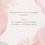 Request friends to be accountability partners