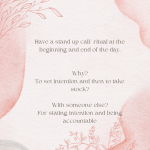 Set intention for the day with a buddy